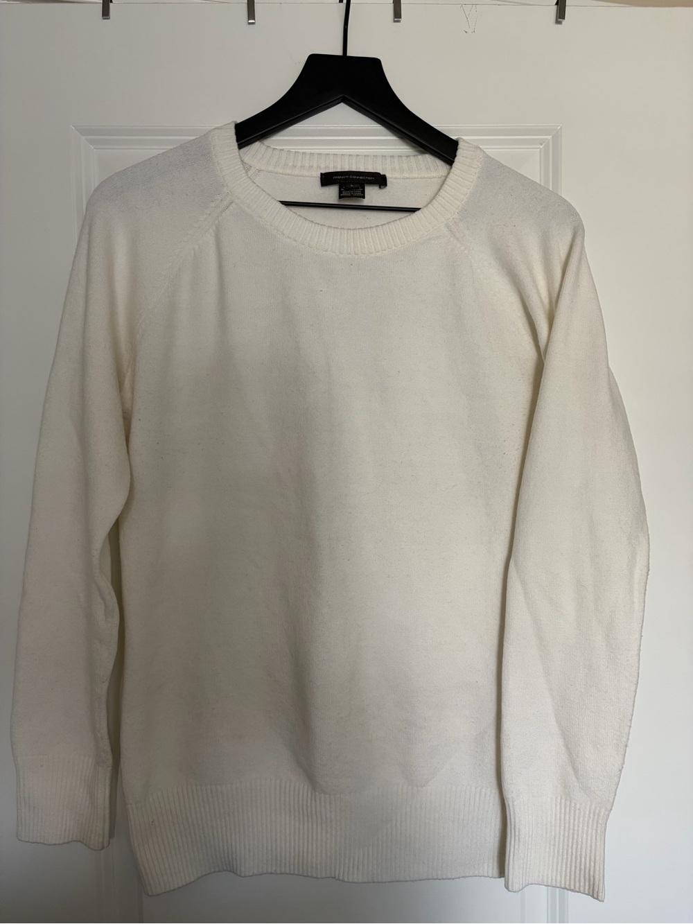 French Connection Men's Crewneck Sweater in Off-White